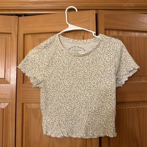 Cream floral top